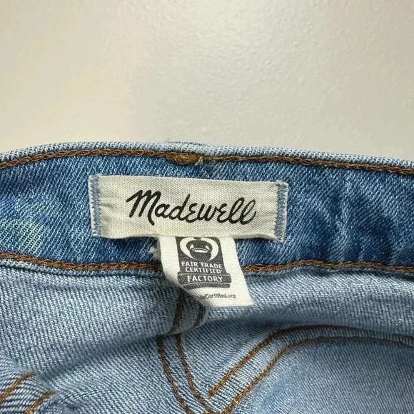 Madewell The Perfect Jean Short Distressed Shorts Light Wash Size 27 - Picture 2 of 6